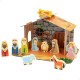 Рождествена Коледна Сцена Woomax Дървен Картон 22 x 16 x 12 cm 11 Части NaN –  BB Дърво