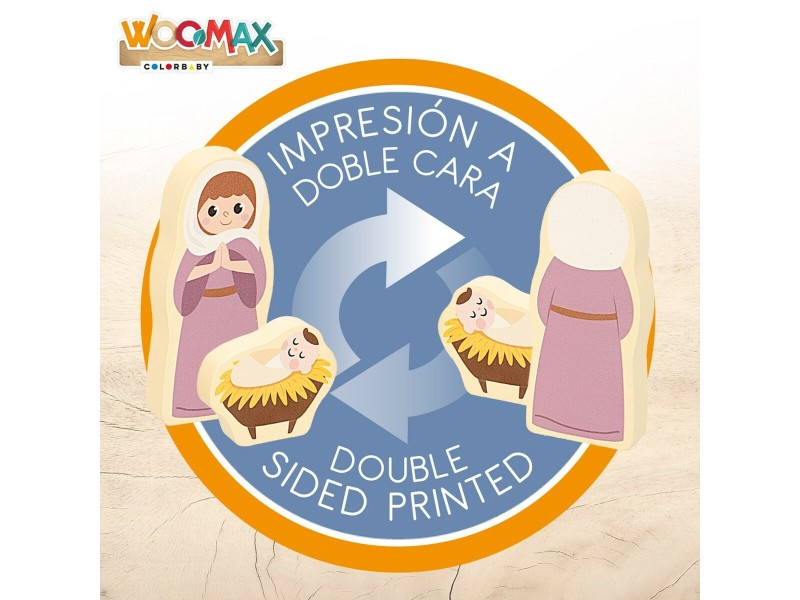 Рождествена Коледна Сцена Woomax Дървен Пластмаса 25 x 20 x 24,5 cm 15 Части NaN –  BB Дърво