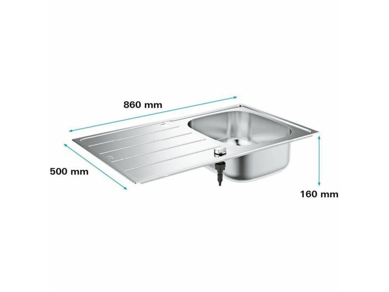 Мивка с едно корито Grohe 31552SD1 Сив NaN –  BB Мивки с единична купа