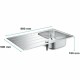 Мивка с едно корито Grohe 31552SD1 Сив NaN –  BB Мивки с единична купа