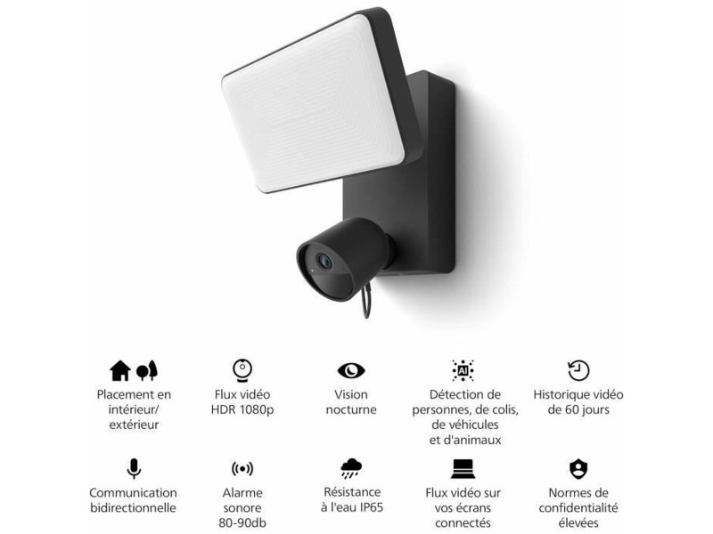 Симулирана камера за наблюдение Philips Hue Secure Flood Light NaN –  BB Камери куршуми