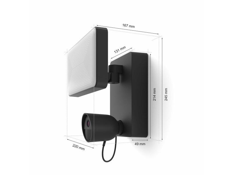 Симулирана камера за наблюдение Philips Hue Secure Flood Light NaN –  BB Камери куршуми