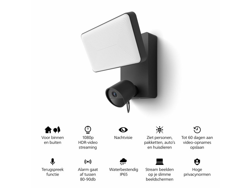 Симулирана камера за наблюдение Philips Hue Secure Flood Light NaN –  BB Камери куршуми
