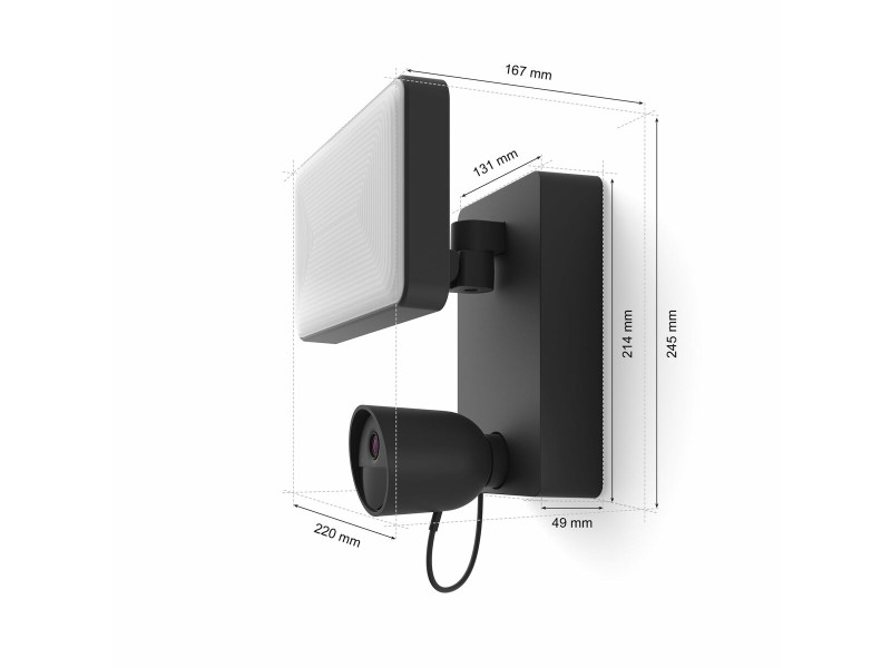 Симулирана камера за наблюдение Philips Hue Secure Flood Light NaN –  BB Камери куршуми