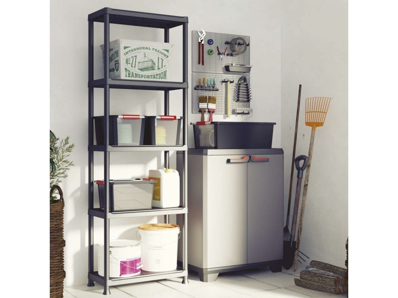 Шкаф Keter Stilo Сив полипропилен 68 x 39 x 90 cm NaN –  BB Шкафове за съхранение
