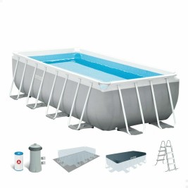 Басейн Подвижен Intex Prism Frame 488 x 244 x 107 cm 10.874 l Сив
