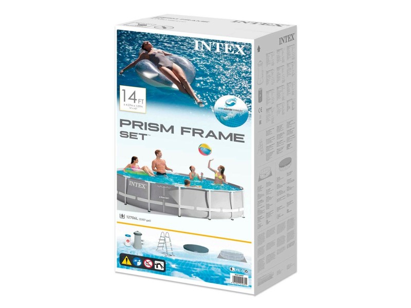 Басейн Подвижен Intex 26720 427 x 107 x 427 cm 12706 L NaN –  BB Подвижни басейни