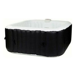 Inflatable Spa Sunspa Квадратек Черен 4 Хора (155 x 155 x 65 cm)