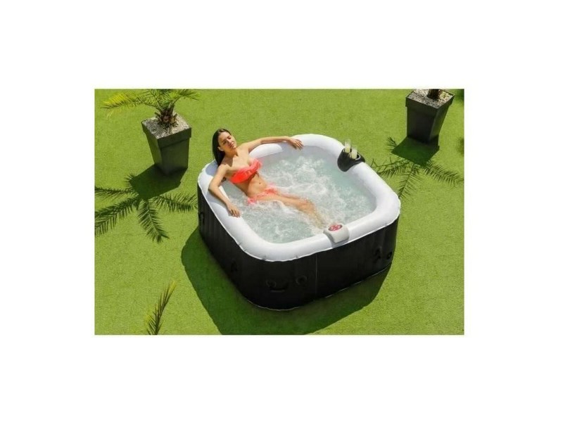 Inflatable Spa Sunspa Квадратек Черен 4 Хора (155 x 155 x 65 cm) NaN –  BB Джакузи и СПА
