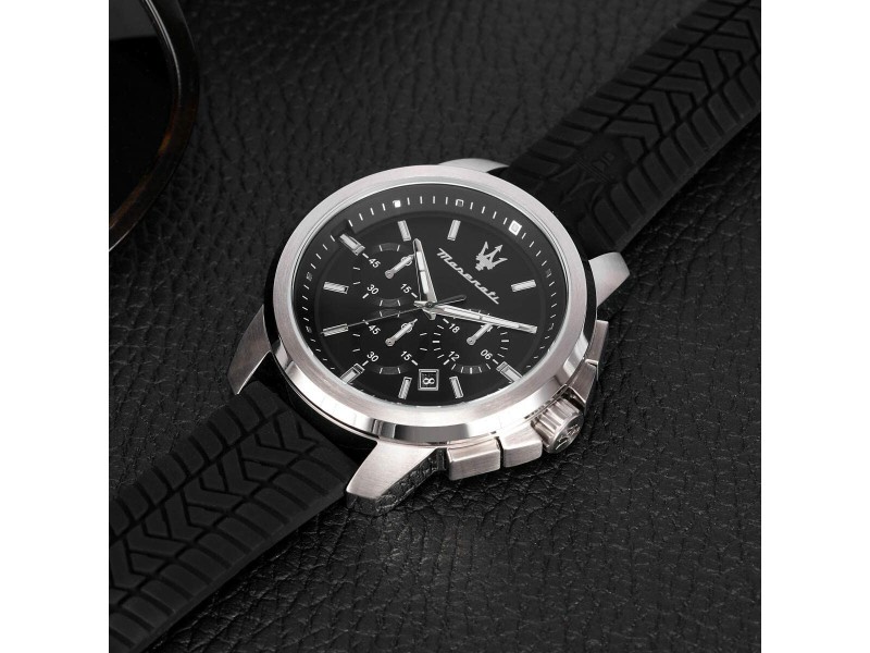 Мъжки часовник Maserati R8871621014 Черен (Ø 44 mm) NaN –  BB Ръчни часовници