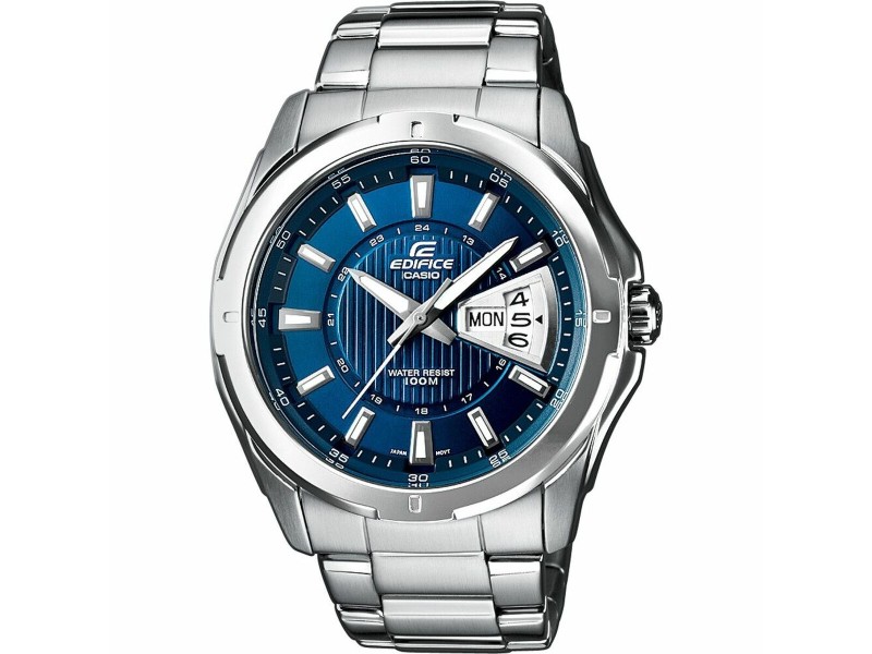 Мъжки часовник Casio EF-129D-2AVEF Ø 45 mm Сребрист NaN –  BB Ръчни часовници