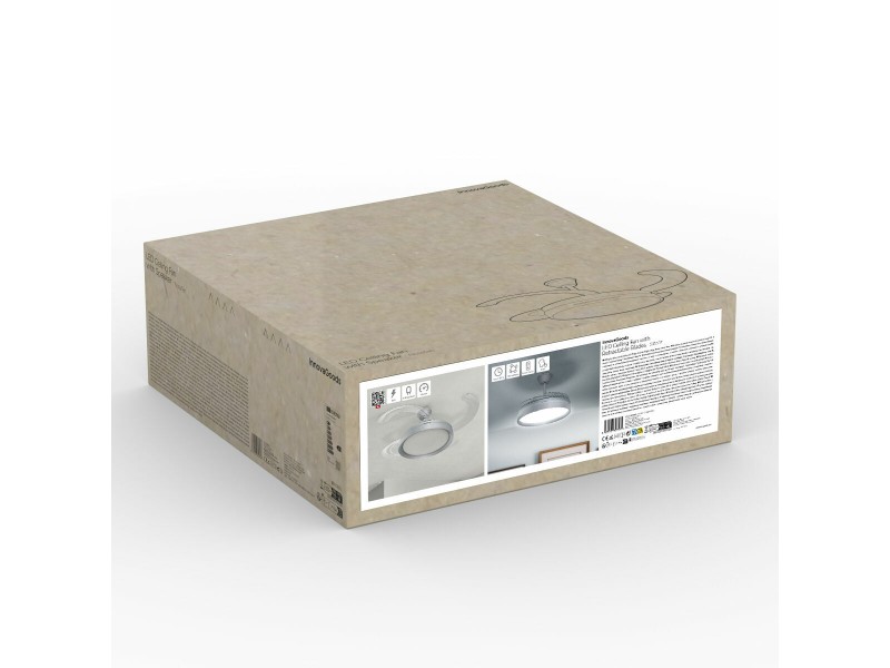 Вентилатор за Таван с LED Светлина и 4 Прибиращи се Перки InnovaGoods 80 W Ø49-104 cm Сребрист (След ремонт A) NaN от | techMAG.bg Вентилатор за Таван с LED Светлина и 4 Прибиращи се Перки InnovaGoods 80 W Ø49-104 cm Сребрист (След ремонт A) NaN – BB Таванни вентилатори