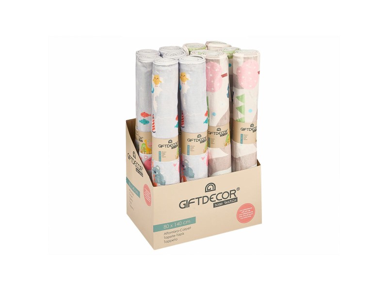 Килимче за Игра Gift Decor Животни 140 x 0,6 x 80 cm Многоцветен (12 броя) NaN –  BB Детски килими
