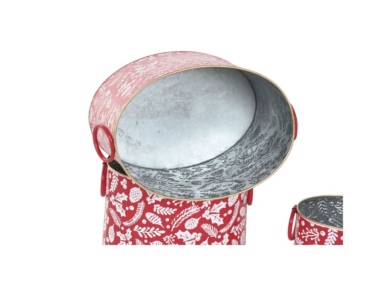 Комплект Коледни Декорации Home ESPRIT Червен Зелен Коледа 28,5 x 19,5 x 24 cm (3 Части) (2 броя) NaN –  BB Оригинална декорация