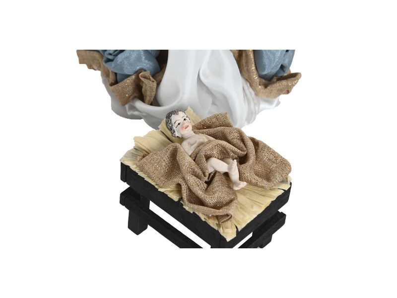 Рождествена Коледна Сцена Home ESPRIT Син Бял 20 x 15 x 30 cm (9 Части) NaN –  BB Сцени на масата