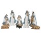 Рождествена Коледна Сцена Home ESPRIT Син Бял 20 x 15 x 30 cm (9 Части) NaN –  BB Сцени на масата