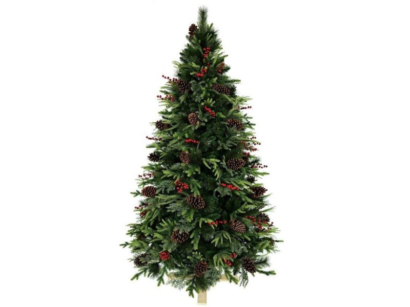 Коледно дърво Home ESPRIT Червен Зелен PVC 129 X 129 X 240 CM NaN –  BB Коледни елхи