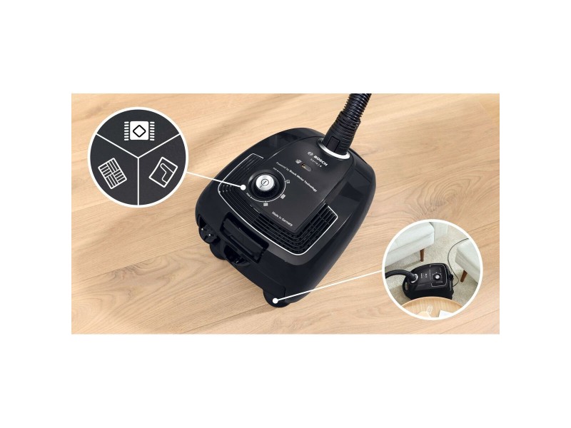Прахосмукачка с торбичка BOSCH BGB38BA3T 850 W NaN –  BB Ръчни прахосмукачки