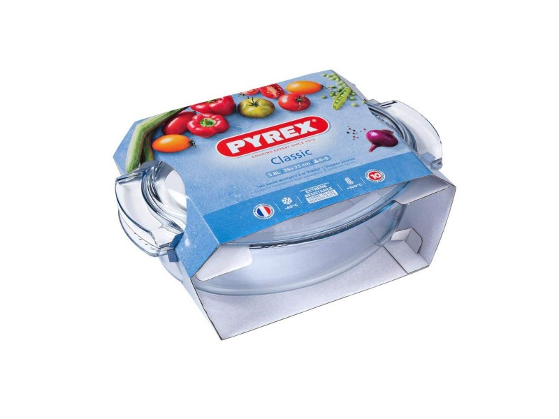 Ястие за печене Pyrex 1040712 Бял Прозрачен калено стъкло 6 L 4,5 g 4,5 L NaN –  BB Тави за печене