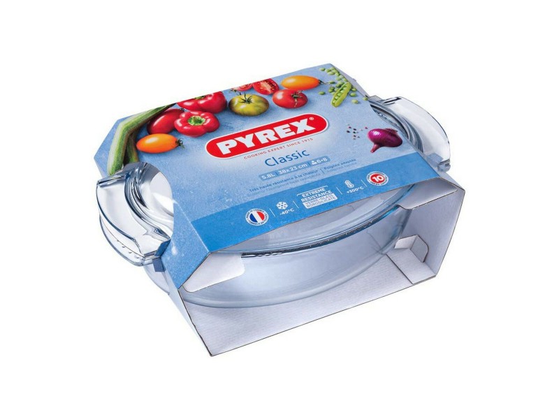 Ястие за печене Pyrex 1040712 Бял Прозрачен калено стъкло 6 L 4,5 g 4,5 L NaN –  BB Тави за печене