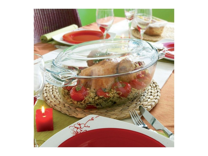 Ястие за печене Pyrex 1040712 Бял Прозрачен калено стъкло 6 L 4,5 g 4,5 L NaN –  BB Тави за печене