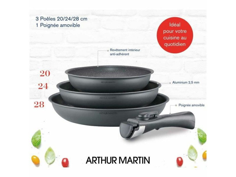 Кухненски принадлежности Arthur Martin AM521 Сив 4 Части NaN –  BB Съдове за готвене