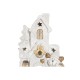 Коледна Украса DKD Home Decor Къща Снежен Магнезиев (38 x 21 x 45 cm) (2 броя) NaN –  BB Оригинална декорация