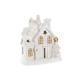 Коледна Украса DKD Home Decor Къща Снежен Магнезиев (38 x 21 x 45 cm) (2 броя) NaN –  BB Оригинална декорация