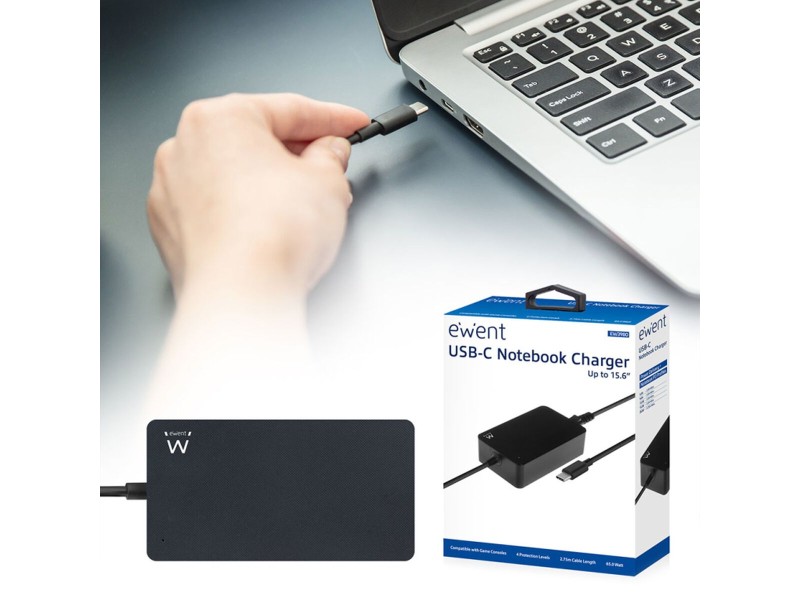 Зарядно за лаптоп Ewent EW3980 65 W NaN –