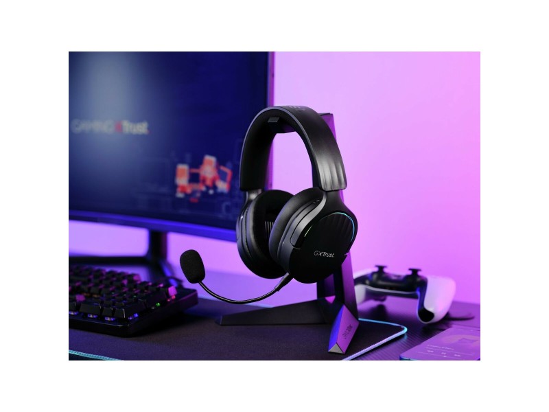Слушалки с микрофон Trust 24901 GXT491 FAYZO WIRELESS Черен NaN –