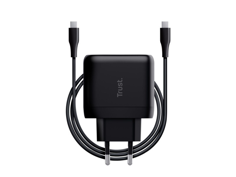 Зарядно за стена + USB-C кабел Trust 24817 Черен 65 W NaN –