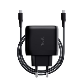 Зарядно за стена + USB-C кабел Trust 24817 Черен 65 W