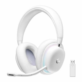 Слушалки с микрофон Logitech G735 Бял Син/бял