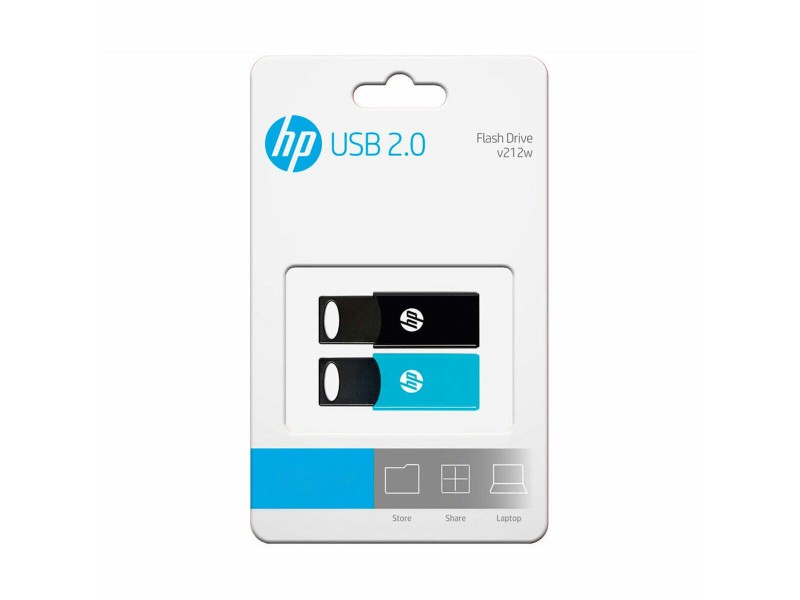 USB стик HP 4712847099760 USB 2.0 64GB 2 броя Черен 64 GB NaN –