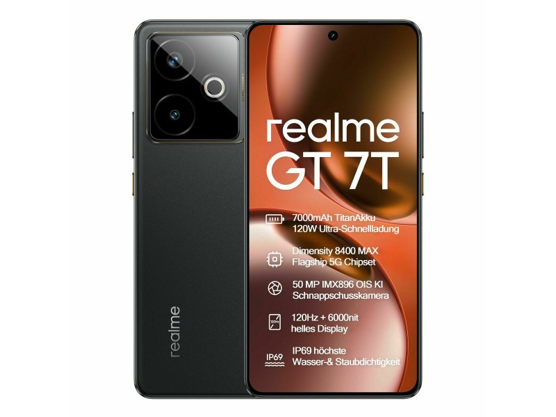 Смартфони Realme GT 7T 6,8 MediaTek 12 GB RAM 256 GB Черен NaN –