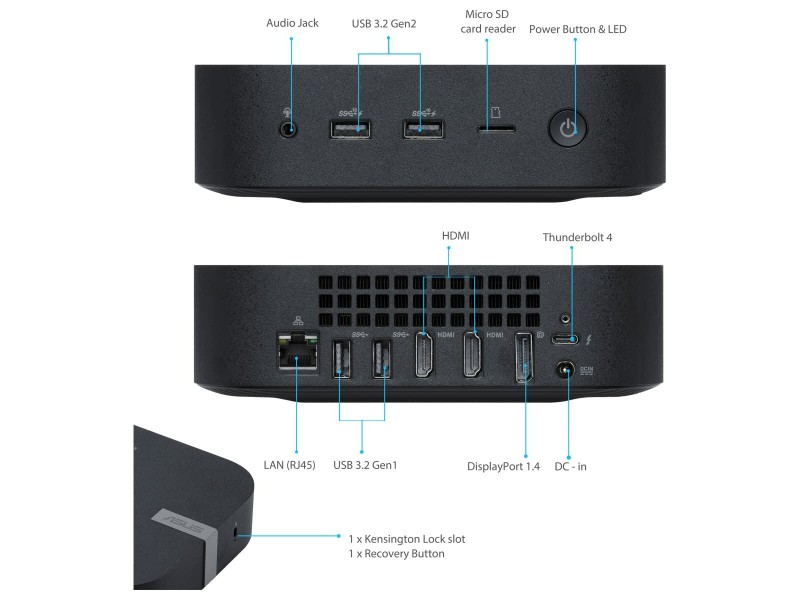Мини компютър Asus CHROMEBOX5-S3006UN Intel Core I3-1220P 8 GB RAM NaN –