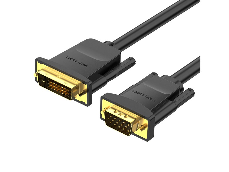 Адаптер за VGA към DVI с аудио Vention EABBG Черен 1,5 m NaN –