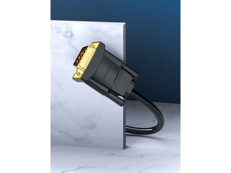 Адаптер за VGA към DVI с аудио Vention EABBG Черен 1,5 m NaN –