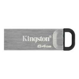 USB стик Kingston DTKN/64GB Черен Стомана 64 GB (1 броя)