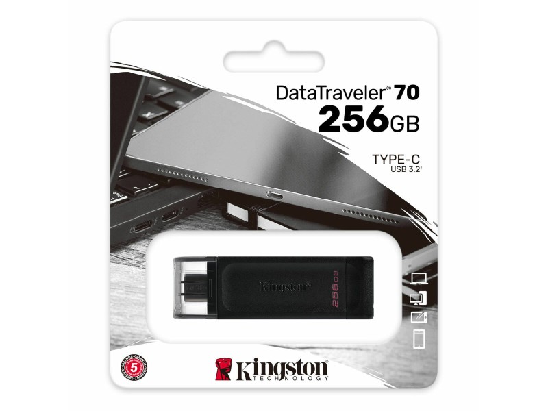USB стик Kingston 70 Черен 256 GB NaN –
