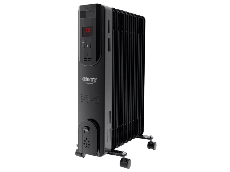 Electric oil heater with remote control CAMRY CR 7810 9 ribs black