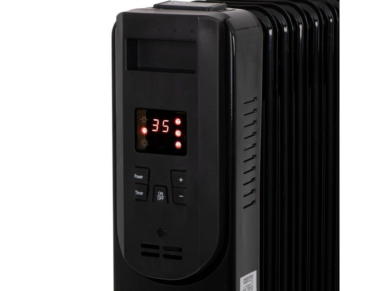 Electric oil heater with remote control CAMRY CR 7810 9 ribs black
