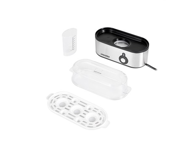 Mesko MS 4485 egg cooker 3 egg(s) 210 W Black,Silver,Transparent