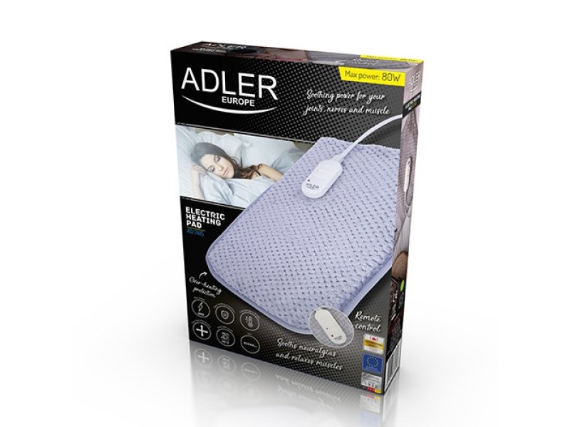 Adler AD 7415 electric blanket Grey Fleece