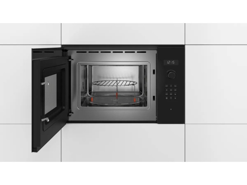Bosch Serie 6 BEL554MB0 microwave Built-in Combination microwave 25 L 900 W Black, Stainless steel