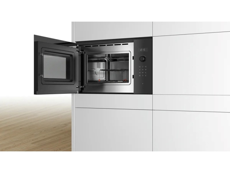 Bosch Serie 6 BEL554MB0 microwave Built-in Combination microwave 25 L 900 W Black, Stainless steel