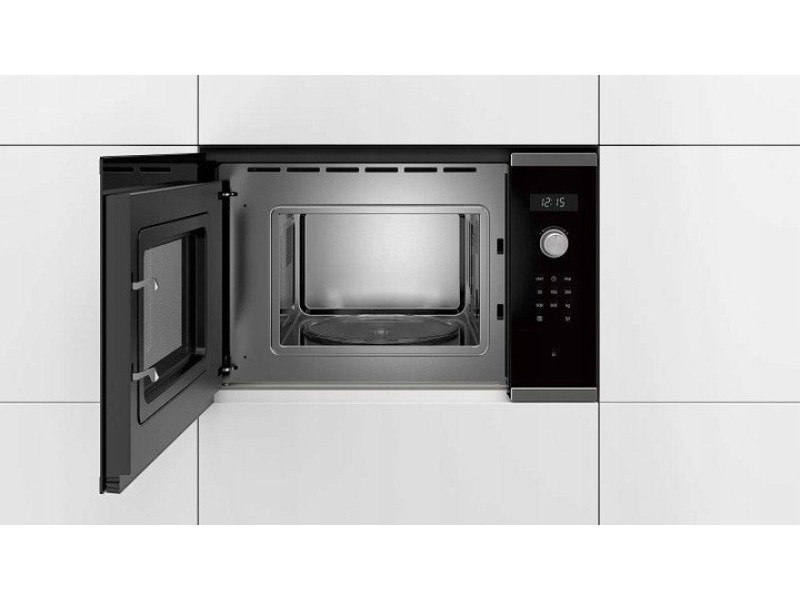 Bosch Serie 6 BFL524MS0 microwave Black, Stainless steel Solo microwave Built-in 20 L 800 W