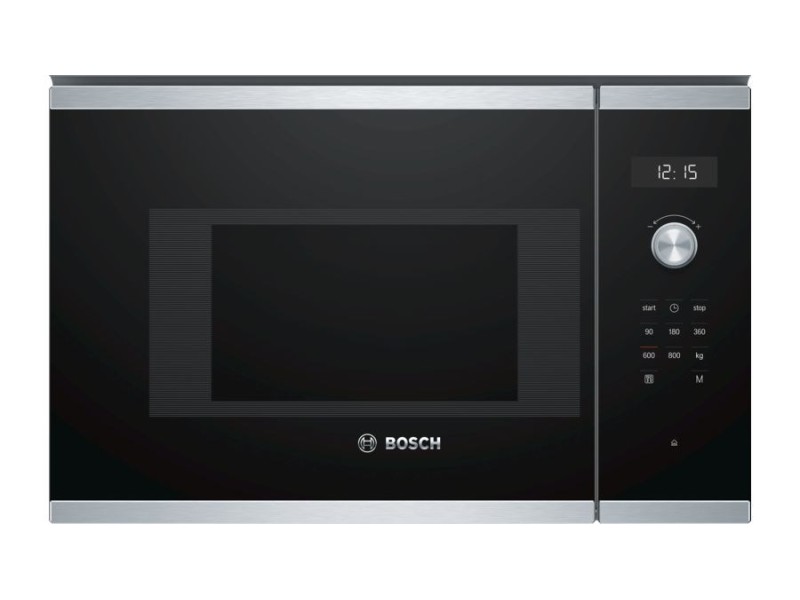 Bosch Serie 6 BFL524MS0 microwave Black, Stainless steel Solo microwave Built-in 20 L 800 W