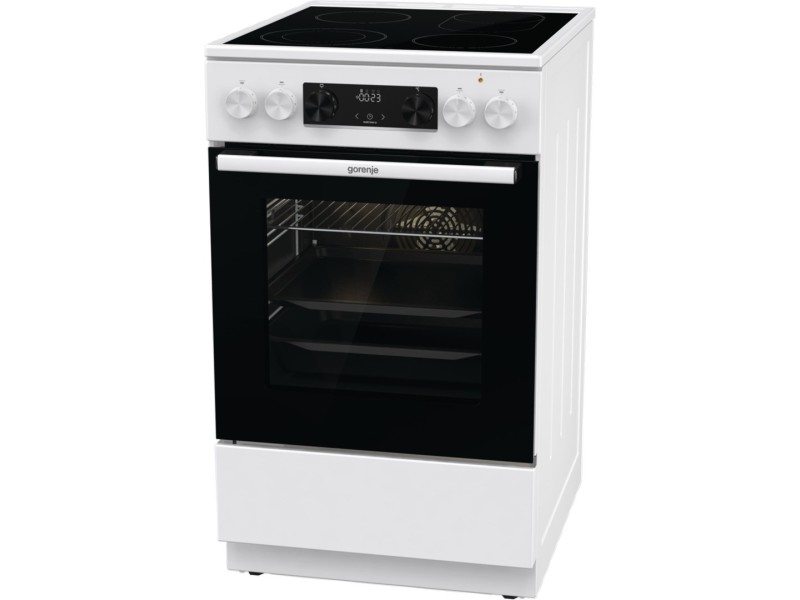 Gorenje GECS5C70WA cooker Freestanding cooker Coil hob White A