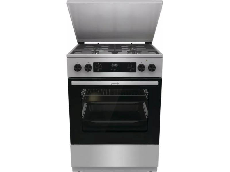 Gorenje GKS6C71XF Freestanding cooker with oven Silver